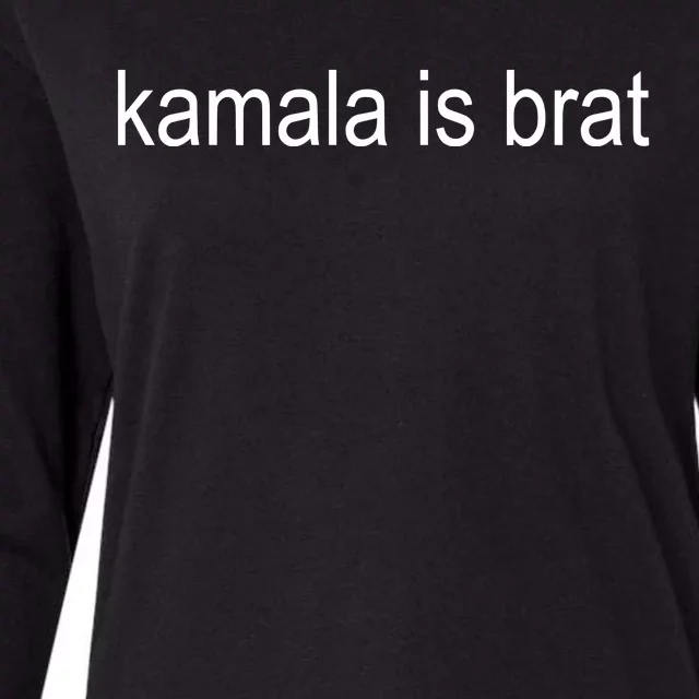 Kamala Harris Is Brat Womens Cotton Relaxed Long Sleeve T-Shirt