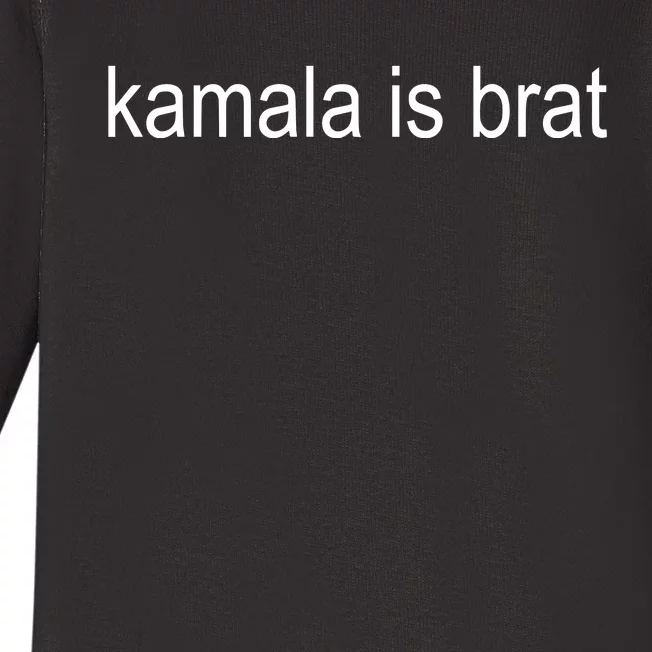 Kamala Harris Is Brat Baby Long Sleeve Bodysuit