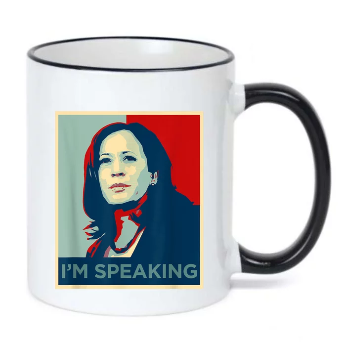 Kamala Harris Im Speaking Quote Joe Biden Black Color Changing Mug