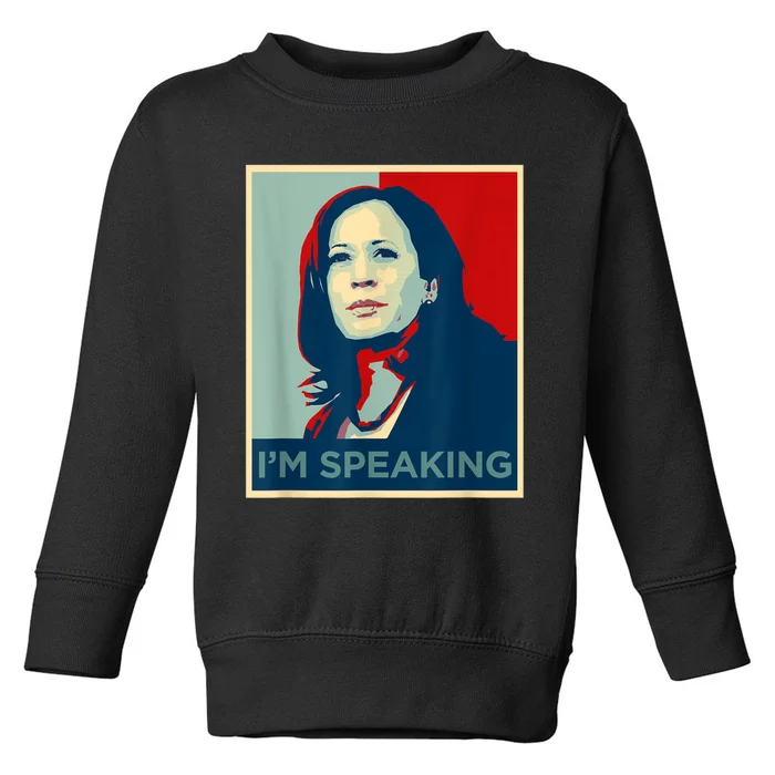 Kamala Harris Im Speaking Quote Joe Biden Toddler Sweatshirt