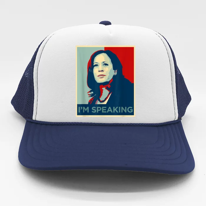 Kamala Harris Im Speaking Quote Joe Biden Trucker Hat