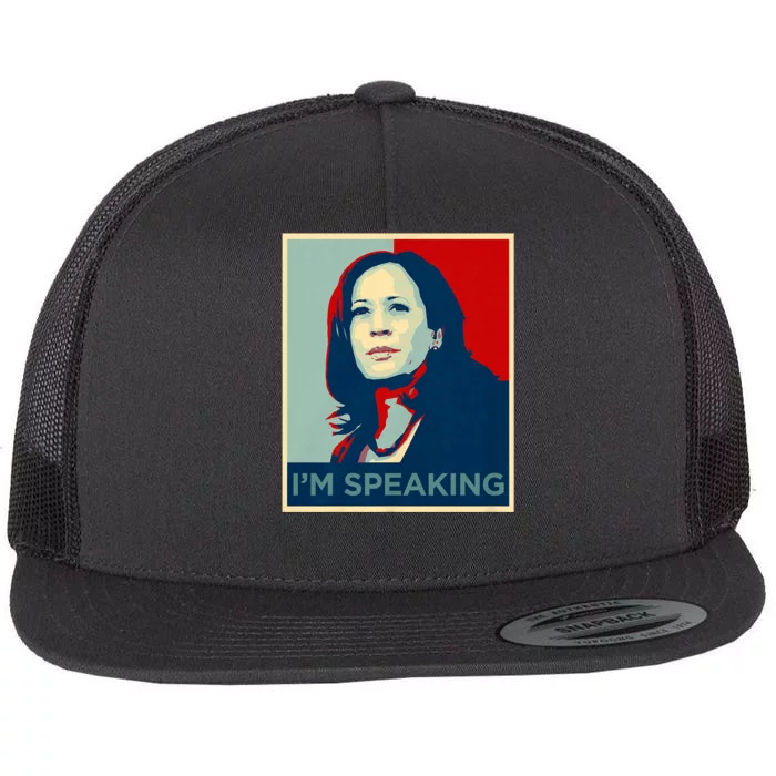 Kamala Harris Im Speaking Quote Joe Biden 2020 Flat Bill Trucker Hat