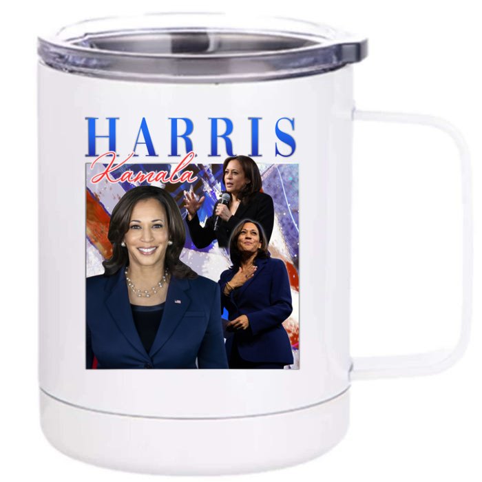 Kamala Harris Inspirational Montage Front & Back 12oz Stainless Steel Tumbler Cup