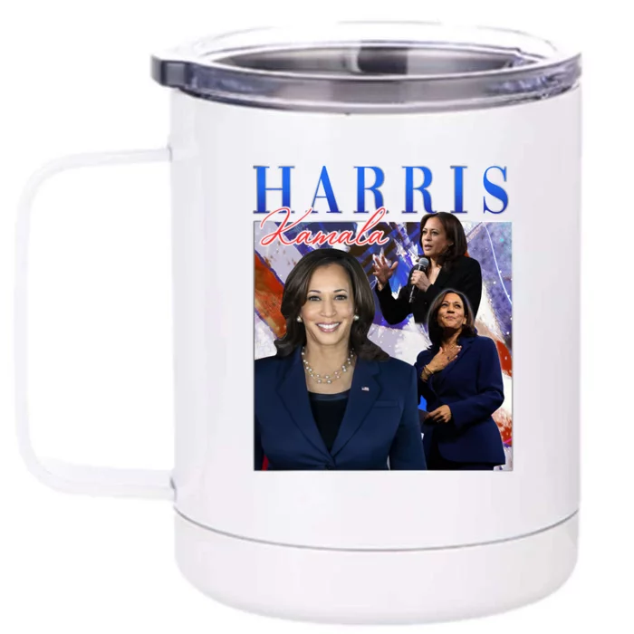 Kamala Harris Inspirational Montage Front & Back 12oz Stainless Steel Tumbler Cup