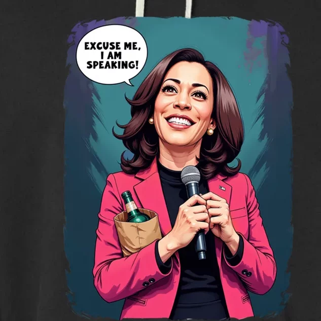 Kamala Harris I Am Speaking Funny Political Weird Meme Meaningful Gift Garment-Dyed Fleece Hoodie