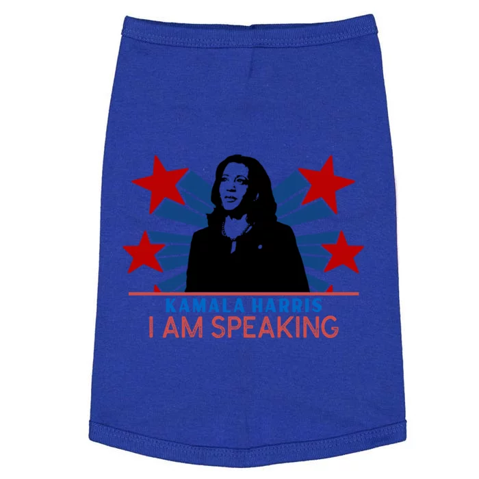 Kamala Harris I Am Speaking Madam Vice President Gift Doggie Tank