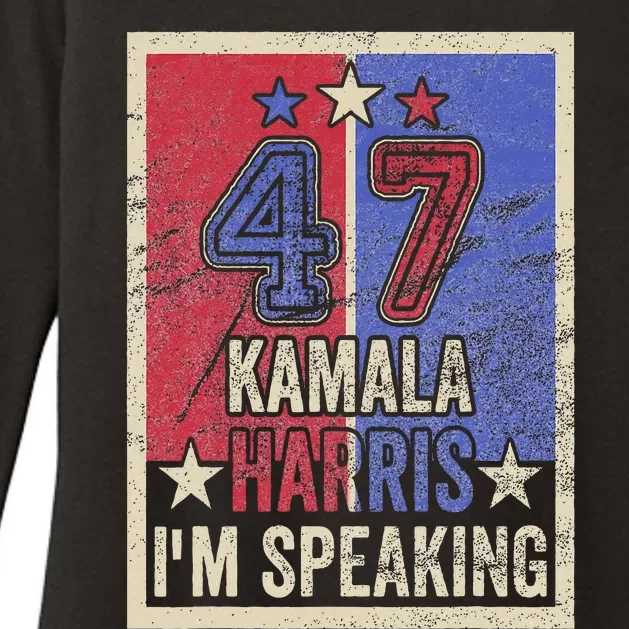 Kamala Harris IM Speaking Quote President Campaign 2024 Womens CVC Long Sleeve Shirt