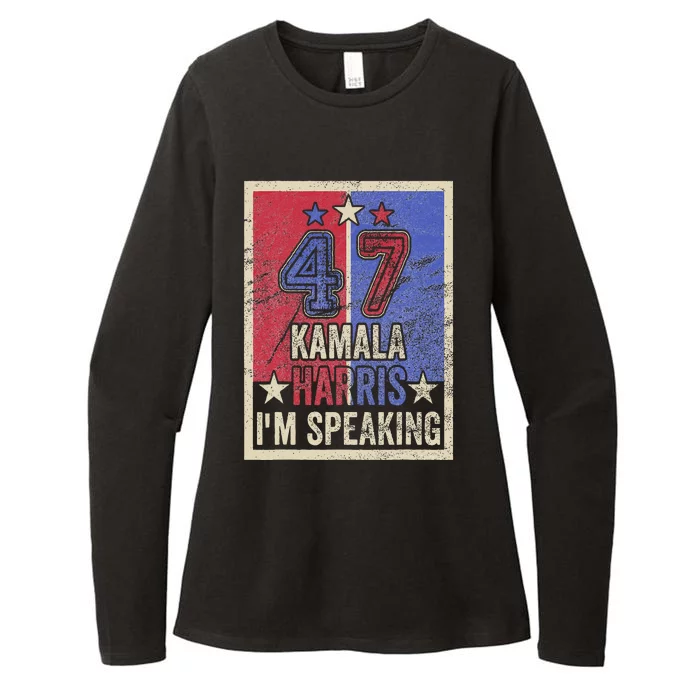 Kamala Harris IM Speaking Quote President Campaign 2024 Womens CVC Long Sleeve Shirt