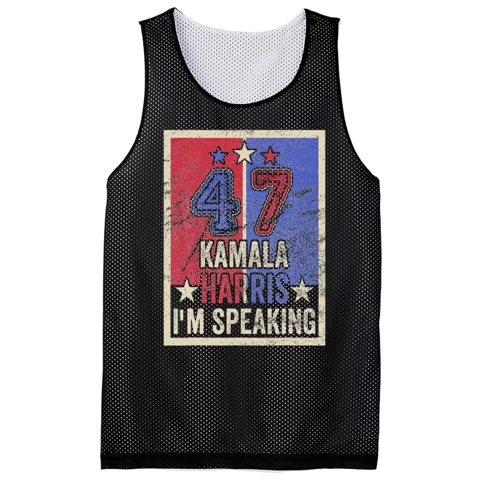 Kamala Harris IM Speaking Quote President Campaign 2024 Mesh Reversible Basketball Jersey Tank