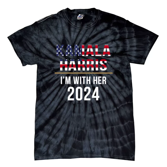 Kamala Harris Im With Her 2024 Vote For 2024 President Kamala Harris Tie-Dye T-Shirt