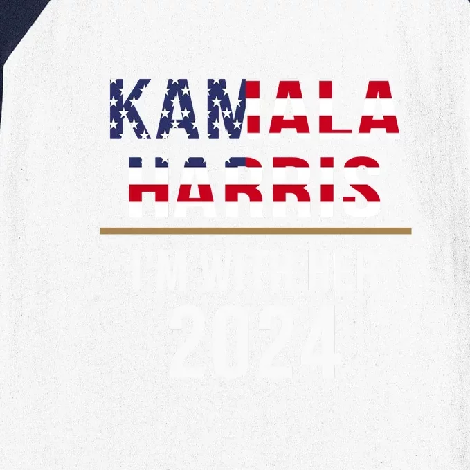 Kamala Harris Im With Her 2024 Vote For 2024 President Kamala Harris Baseball Sleeve Shirt