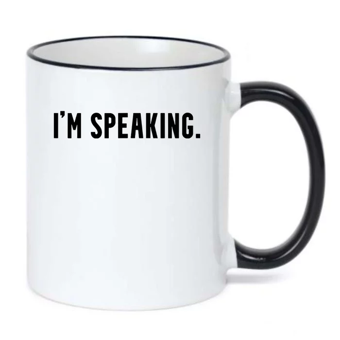 Kamala Harris Im Speaking 2024 Vp Debate Quote Black Color Changing Mug