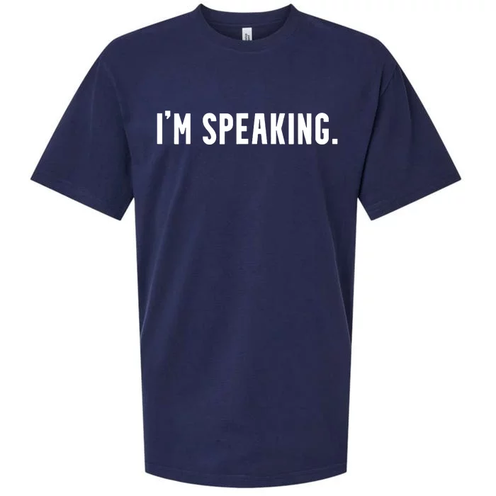 Kamala Harris Im Speaking 2024 Vp Debate Quote Sueded Cloud Jersey T-Shirt