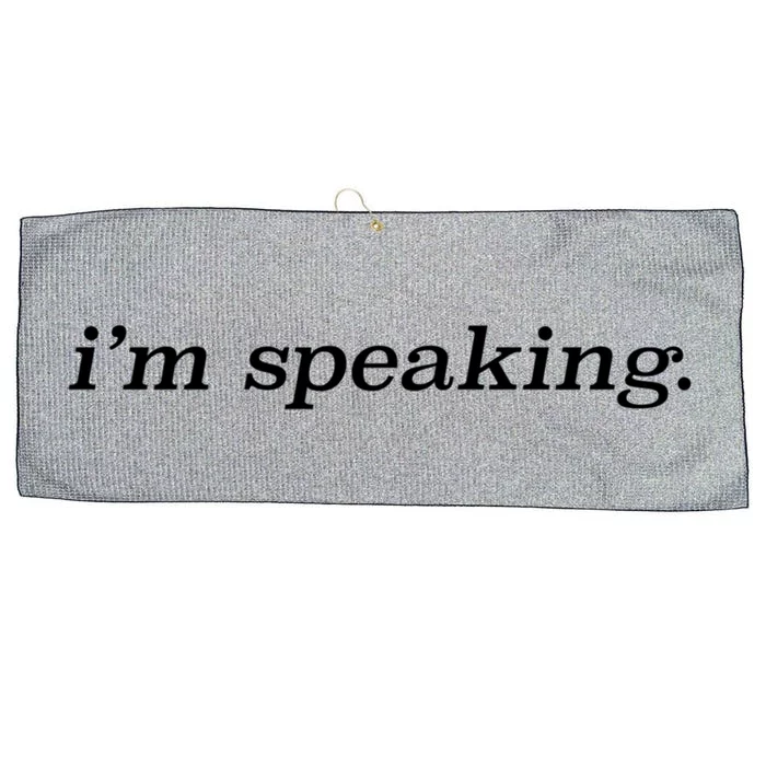 Kamala Harris IM Speaking Pro Biden Anti Trump Gift Large Microfiber Waffle Golf Towel