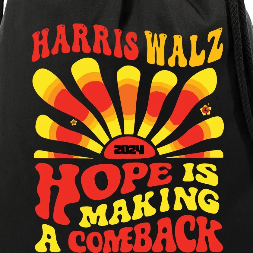 Kamala Hope Is Making A Comeback Groovy Drawstring Bag