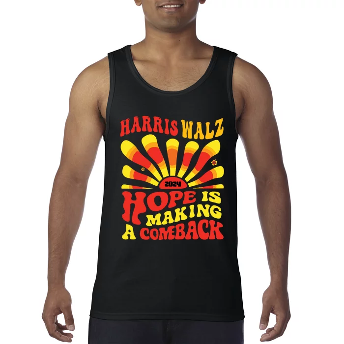 Kamala Hope Is Making A Comeback Groovy Tank Top