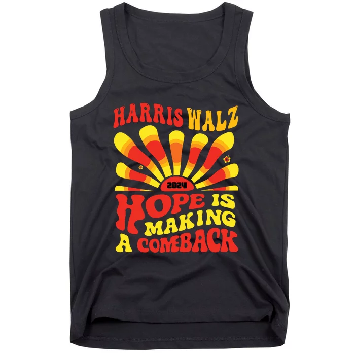 Kamala Hope Is Making A Comeback Groovy Tank Top