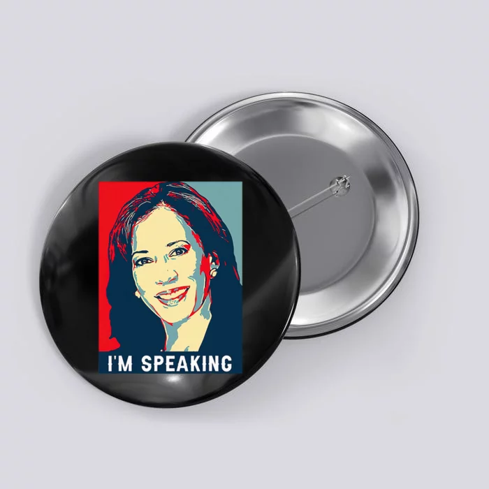 Kamala Harris IM Speaking Quote Joe Biden Button