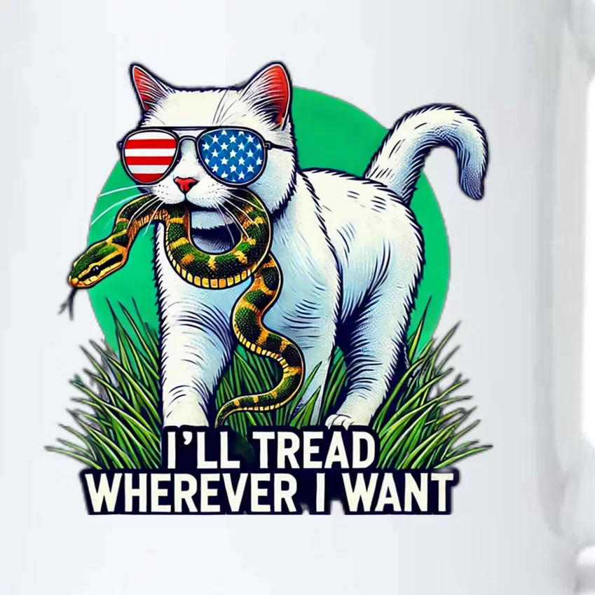 Kamala Harris ILl Tread Wherever I Want Cat Black Color Changing Mug