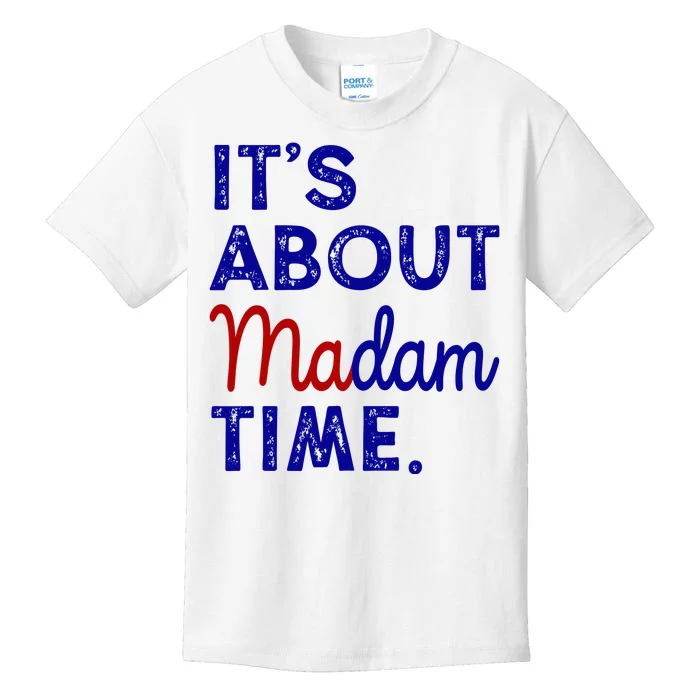 Kamala Harris Its About Madam Time 2024 Election Kids T-Shirt