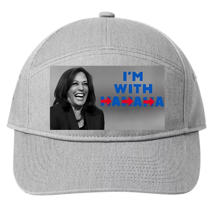 Kamala Harris IM With Hahaha 7-Panel Snapback Hat