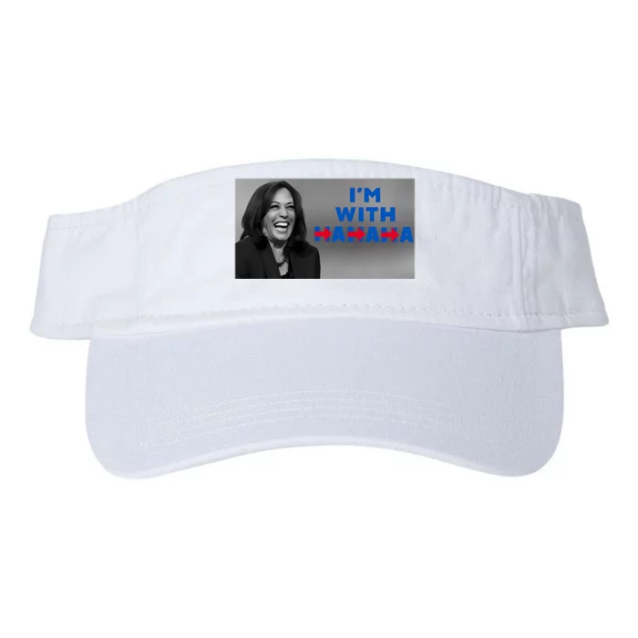 Kamala Harris IM With Hahaha Valucap Bio-Washed Visor