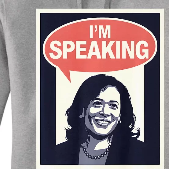 Kamala Harris IM Speaking 2024 First Female President Women's Pullover Hoodie