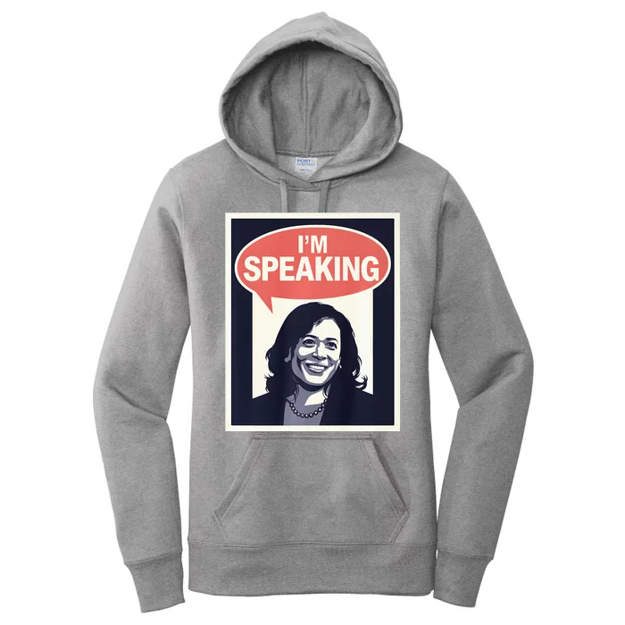 Kamala Harris IM Speaking 2024 First Female President Women's Pullover Hoodie