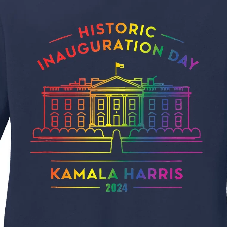 Kamala Harris Inauguration Day 2024 First Female President Ladies Long Sleeve Shirt