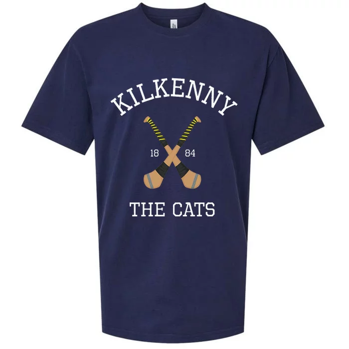 Kilkenny Hurling Irish County Ireland Hurling Kilkenny Cats Sueded Cloud Jersey T-Shirt