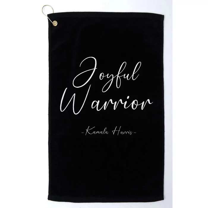 Kamala Harris Joyful Warrior Kamala Harris 2024 Platinum Collection Golf Towel