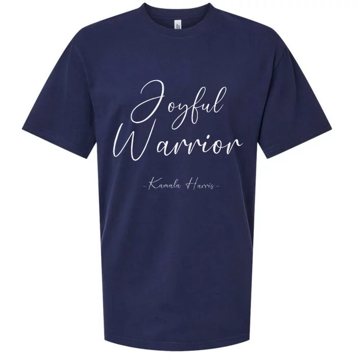 Kamala Harris Joyful Warrior Kamala Harris 2024 Sueded Cloud Jersey T-Shirt