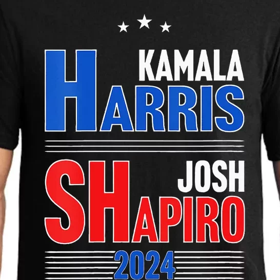 Kamala Harris Josh Shapiro 2024 Funny Harris Shapiro 24 Pajama Set