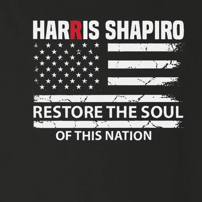 Kamala Harris Josh Shapiro Restore The Soul Of This Nation Toddler Long Sleeve Shirt