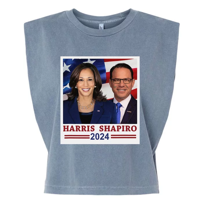 Kamala Harris Josh Shapiro 2024 President Campaign Vp Garment-Dyed Women's Muscle Tee