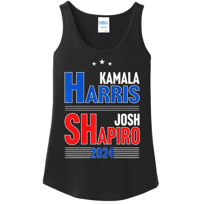 Kamala Harris Josh Shapiro 2024 Funny Harris Shapiro 24 Premium Ladies Essential Tank