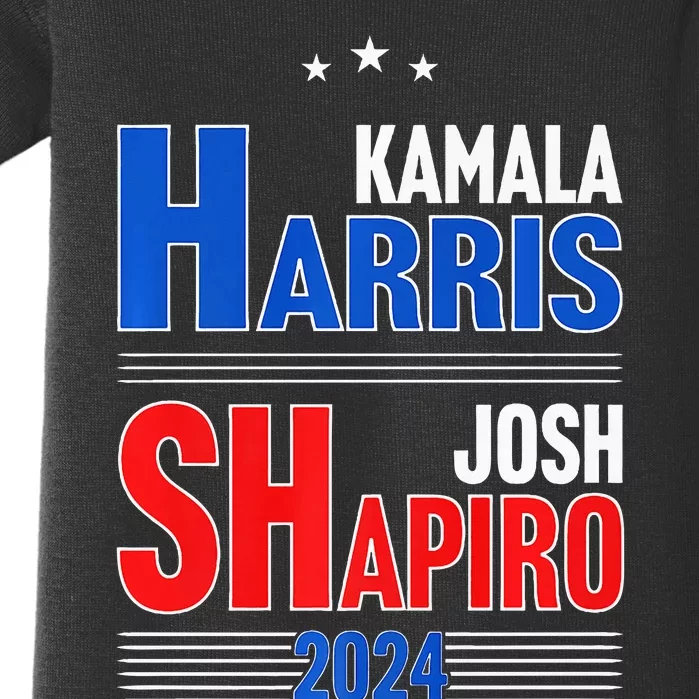 Kamala Harris Josh Shapiro 2024 Funny Harris Shapiro 24 Premium Baby Bodysuit