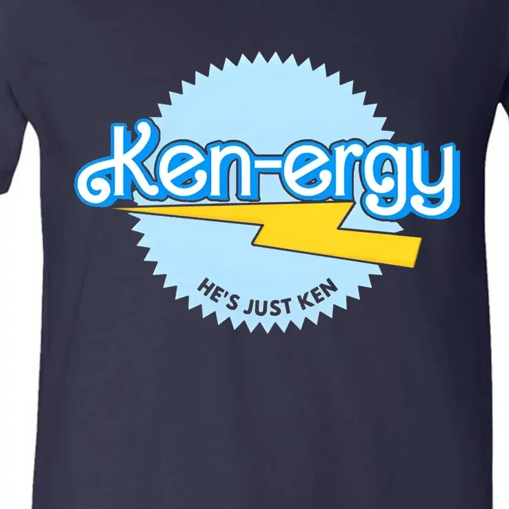 Kenergy Hes Just Ken Inspired By Barb!e Movie Kenergy Bar Bie V-Neck T-Shirt