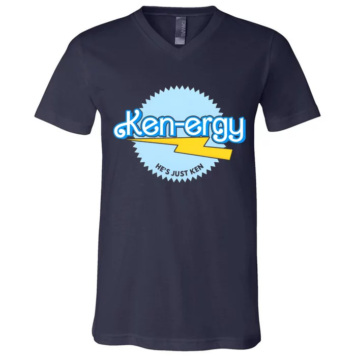 Kenergy Hes Just Ken Inspired By Barb!e Movie Kenergy Bar Bie V-Neck T-Shirt