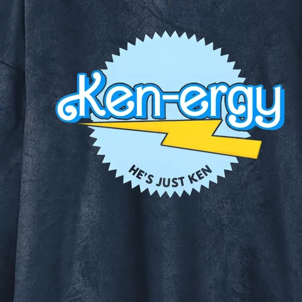 Kenergy Hes Just Ken Inspired By Barb!e Movie Kenergy Bar Bie Hooded Wearable Blanket