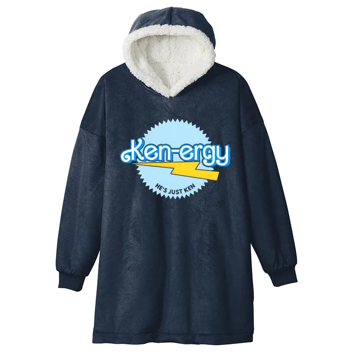 Kenergy Hes Just Ken Inspired By Barb!e Movie Kenergy Bar Bie Hooded Wearable Blanket