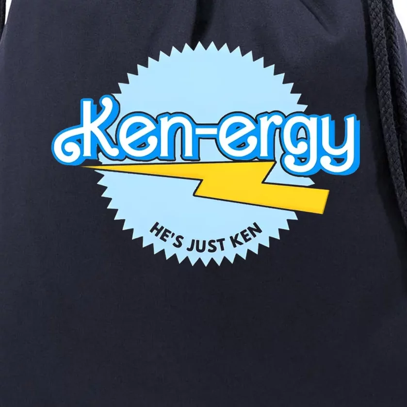 Kenergy Hes Just Ken Inspired By Barb!e Movie Kenergy Bar Bie Drawstring Bag