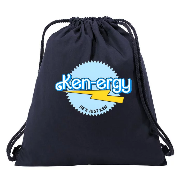 Kenergy Hes Just Ken Inspired By Barb!e Movie Kenergy Bar Bie Drawstring Bag