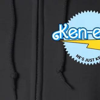 Kenergy Hes Just Ken Inspired By Barb!e Movie Kenergy Bar Bie Full Zip Hoodie