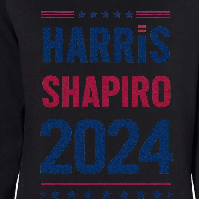 Kamala Harris & Josh Shapiro Presidential Campaign Support Womens California Wash Sweatshirt