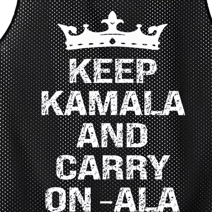 Kamala Harris Keep Kamala And Carry Onala Mesh Reversible Basketball Jersey Tank