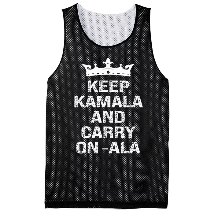 Kamala Harris Keep Kamala And Carry Onala Mesh Reversible Basketball Jersey Tank