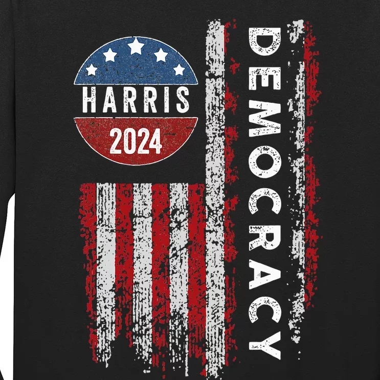 Kamala Harris Kamala 2024 Us Flag Democratic President Long Sleeve Shirt