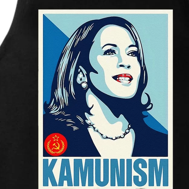 Kamala Harris Kamunism Kamala The Kommunist Communist 2024 Ladies Tri-Blend Wicking Tank