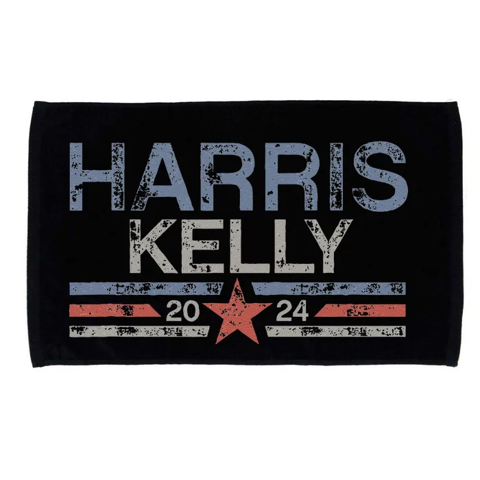 Kamala Harris Kelly 2024 Retro Grunge Harris Kelly 2024 Microfiber Hand Towel